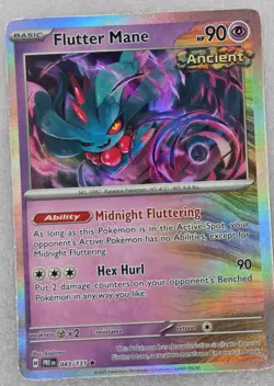 Flutter Mane Holo Prismatic Evolutions #043/131 Rare Pokemon Card - Image 1