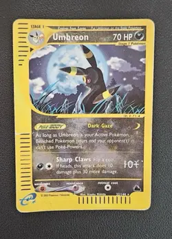 Pokemon Card-Umbreon-Skyridge-ENG-H30/H32-HoloReverse-Very Played - Image 1