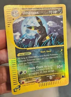 Pokemon Card-Umbreon-Skyridge-ENG-H30/H32-HoloReverse-Very Played - Image 3