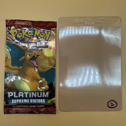 Pokemon Platinum Supreme Victors - 10 Card Booster Pack - Charizard Art Sealed 820650105005 - Image 1