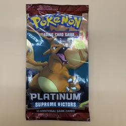 Pokemon Platinum Supreme Victors - 10 Card Booster Pack - Charizard Art Sealed 820650105005 - Image 2