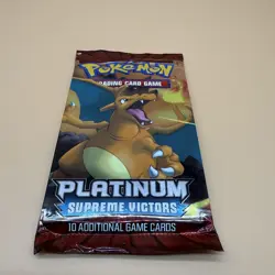 Pokemon Platinum Supreme Victors - 10 Card Booster Pack - Charizard Art Sealed 820650105005 - Image 3