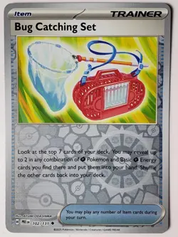 Bug Catching Set Reverse Holo Pokemon Prismatic Evolutions card 102/131 - Image 1