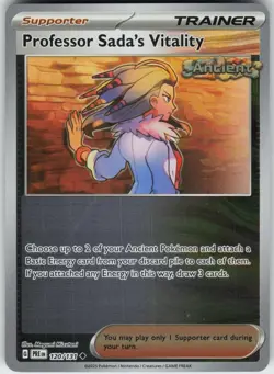 Professor Sada's Vitality Reverse Holo Pokemon Prismatic Evolutions card 120/131 - Image 1