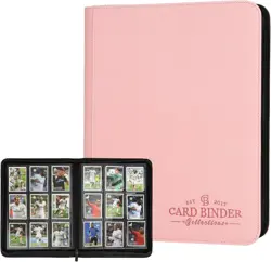 Elegant Pink Trading Card Binder with 540 Pockets - Perfect for Collectors - Image 3