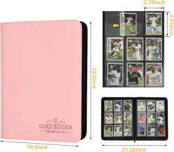 Elegant Pink Trading Card Binder with 540 Pockets - Perfect for Collectors - Image 5
