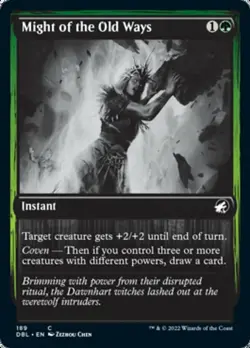 Might of the Old Ways - Innistrad: Double Feature #189 MTG Magic The Gathering - Image 1