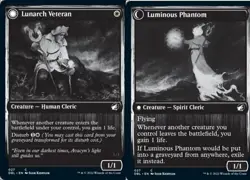Lunarch Veteran // Luminous Phantom - Innistrad: Double Feature #027 MTG Magic T - Image 1