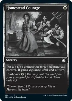 Homestead Courage - Innistrad: Double Feature #024 MTG Magic The Gathering - Image 1