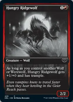 Hungry Ridgewolf - Innistrad: Double Feature #428 MTG Magic The Gathering - Image 1