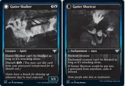 Gutter Skulker // Gutter Shortcut - Innistrad: Double Feature #329 MTG Magic The - Image 1