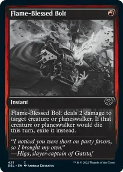 Flame-Blessed Bolt - Innistrad: Double Feature #425 MTG Magic The Gathering - Image 1