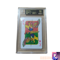 BGS 10 Pikachu Black Label Pokemon Playing Cards Vintage Nintendo Japanese 2016 - Image 1