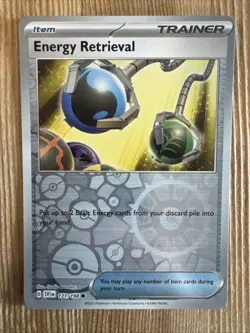 Energy Retrieval 171/198 Scarlet & Violet Reverse Holo Pokemon NM - Image 1