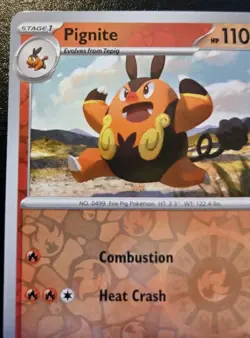 Pignite 012/086 Reverse Holo Common Scarlet & Violet: White Flare Pokemon TCG - Image 2