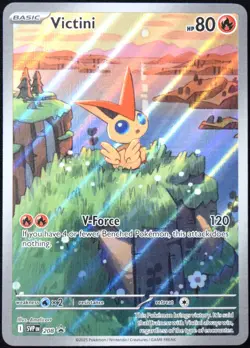 Pokemon TCG Victini SVP 208 2025 Illustration Collection Black Star Promo - NM - Image 1