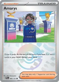Amarys 093/131 (Poke Ball Pattern) - Pokemon Prismatic Evolutions NM - Image 1