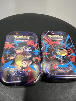 POKEMON TCG MEGA EVOLUTION Mini Tins SET OF 2 NEW SEALED. - Image 1