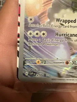 Pokemon TCG Scarlet And Violet White Flare Tornadus 210 Black Star Promo Sealed - Image 4