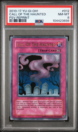 PSA 8 - MINT Yu-Gi-Oh 12 Pharaoh's Servant Call Of The Haunted PSV- 012 YuGiOh - Image 1