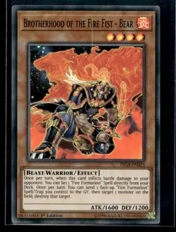 Brotherhood of the Fire Fist - Bear Fists of the Gadgets FIGA-EN023 MP YuGiOh TC - Image 1