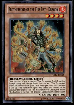 Brotherhood of the Fire Fist - Dragon Cosmo Blazer CBLZ-EN025 MP YuGiOh TCG | Bu - Image 1