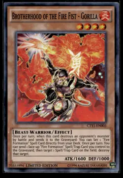 Brotherhood of the Fire Fist - Gorilla 2014 Mega-Tins CT11-EN003 MP YuGiOh TCG | - Image 1