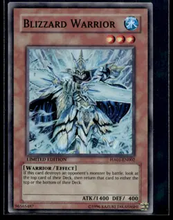 Blizzard Warrior Hidden Arsenal HA01-EN002 MP YuGiOh TCG | Buy 10 Get 10 Free - Image 1