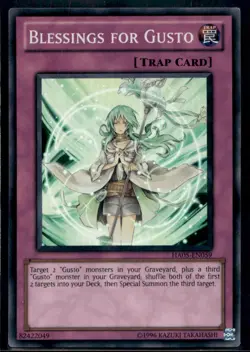 Blessings for Gusto Hidden Arsenal 5: Steelswarm Invasion HA05-EN059 MP YuGiOh T - Image 1