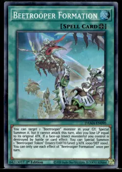 Beetrooper Formation Dawn of Majesty DAMA-EN090 MP YuGiOh TCG | Buy 10 Get 10 Fr - Image 1