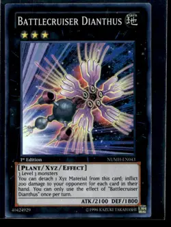 Battlecruiser Dianthus Number Hunters NUMH-EN043 MP YuGiOh TCG | Buy 10 Get 10 F - Image 1