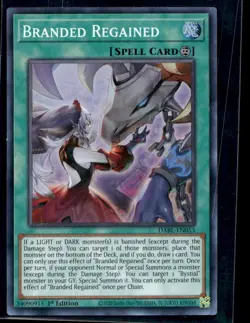 Branded Regained Darkwing Blast DABL-EN053 MP YuGiOh TCG | Buy 10 Get 10 Free - Image 1