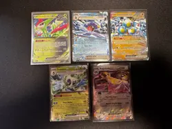 Pokemon TCG - Scarlet & Violet Promo + Paradox Rift EX 5 Card Lot-NM - Image 1