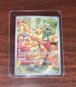 Pokemon Twilight Masquerade Eevee TCG Illustration Card #188/167 - Image 1