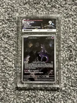 Pokemon TCG Mewtwo SVP 052 Ace 9 2023 Black Star Promo Card - Image 1