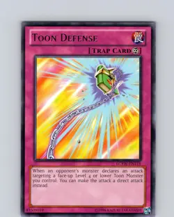 Yu-Gi-Oh TCG Toon Defense LCYW-EN118 Unlimited Regular Rare Card NM - Image 1
