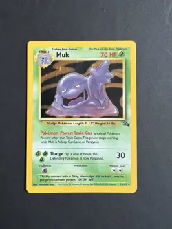 Pokemon TCG: Rare Vintage Muk Holo Card (Fossil - 13/62) - Image 1