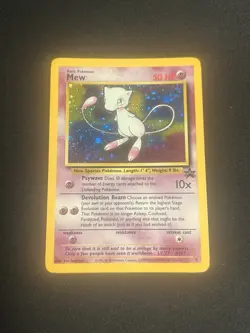 Pokemon Card Mew Black Star Promo #9 Holo WOTC Vintage Rare Holographic - Image 1