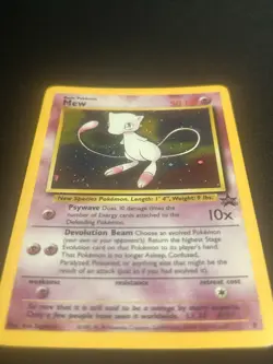 Pokemon Card Mew Black Star Promo #9 Holo WOTC Vintage Rare Holographic - Image 2