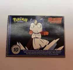 Jolteon 135 Pokemon Burger King PokeTrivia Mewtwo Strikes Back Trading Card LP - Image 2