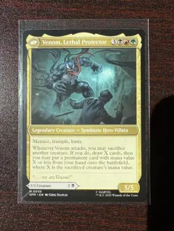 Magic The Gathering Spiderman 055 Marvel Card Venom/Eddie Brock - Image 1