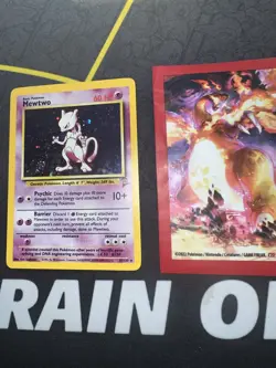 Pokemon Card Mewtwo 10/130 Holo Base Set 2 🔥PSA Grade🔥274💎NM ++💎 - Image 2