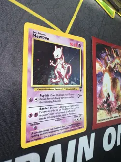 Pokemon Card Mewtwo 10/130 Holo Base Set 2 🔥PSA Grade🔥274💎NM ++💎 - Image 3