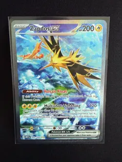 Zapdos ex 202/165 Scarlet & Violet 151 Holo Rare Pokemon Card - Near Mint - Image 1