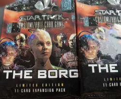 7 Packs Star Trek CCG The Borg NEW TCG Collectible Trading Card Game - Image 1