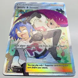 Pokemon Hidden Fates Jesse & James Full Art Trainer Card 68/68 Ultra Rare NM+ - Image 2