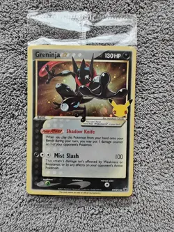 Sealed Greninja Gold Star Black Star Promo Holo Celebrations Pokemon Card - Image 1
