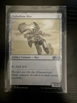 MTG Magic the Gathering 234 Palladium Myr Core Set 2021 Uncommon NM - Image 1