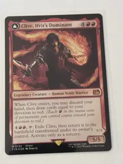 Clive, Ifrit's Dominant // Ifrit, Warden of Inferno Final Fantasy Foil 133 - Image 1