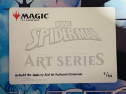 2025 MTG Spider-Man Behold The Sinister Six Art Series Gold Stamp #7 - Image 2